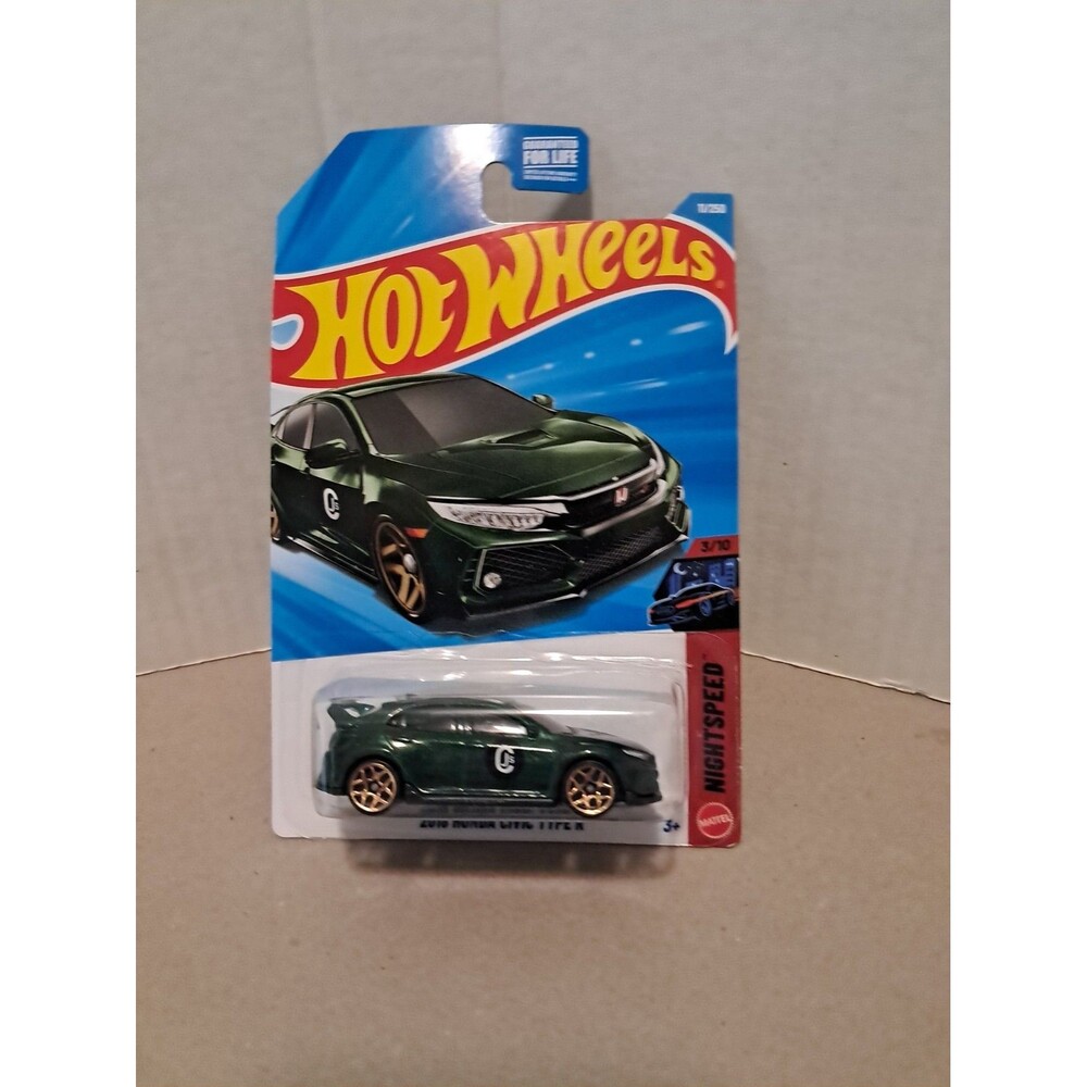 2026 Hot Wheels 2018 Honda Civic Type R Green 3/10 Case G 11/250
